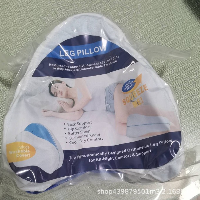 진공 압축 블루 코어 + 흰색 베갯잇