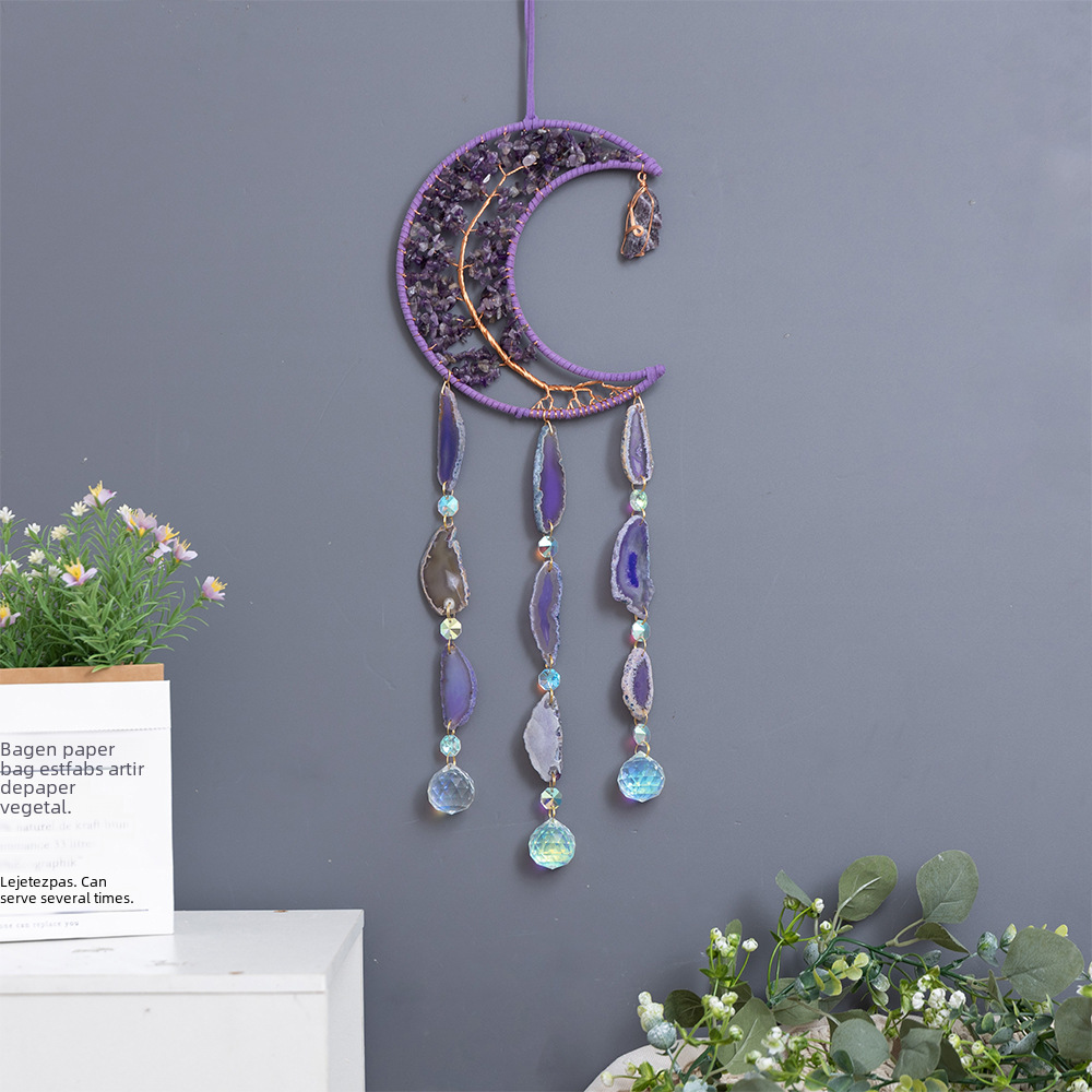 agate pendant solar-powered