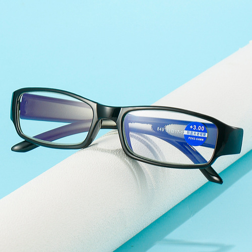 Blue-light-blocking reading glasses for men and women, mid-to-elderly models with small frames—street vendor wholesale, PC full-frame, manufacturer-direct bulk sales