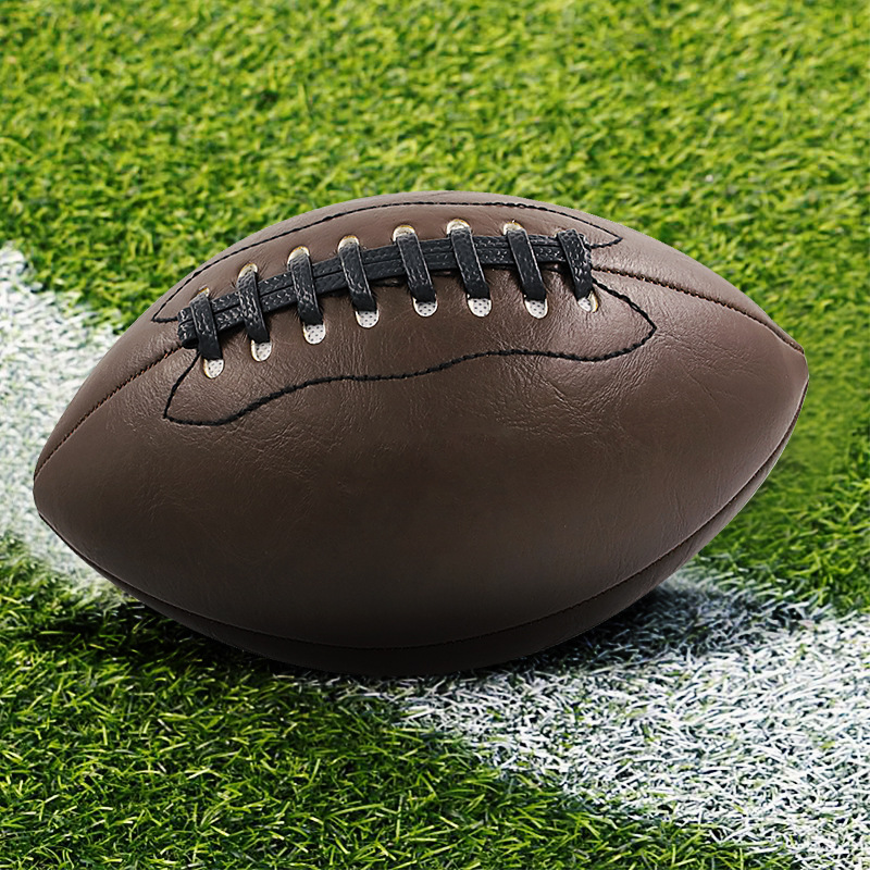 Football Manufacturer Customized Machine-Stitched American Football No. 6 Anti-Leather No. 9 Pu British Football Factory Wholesale