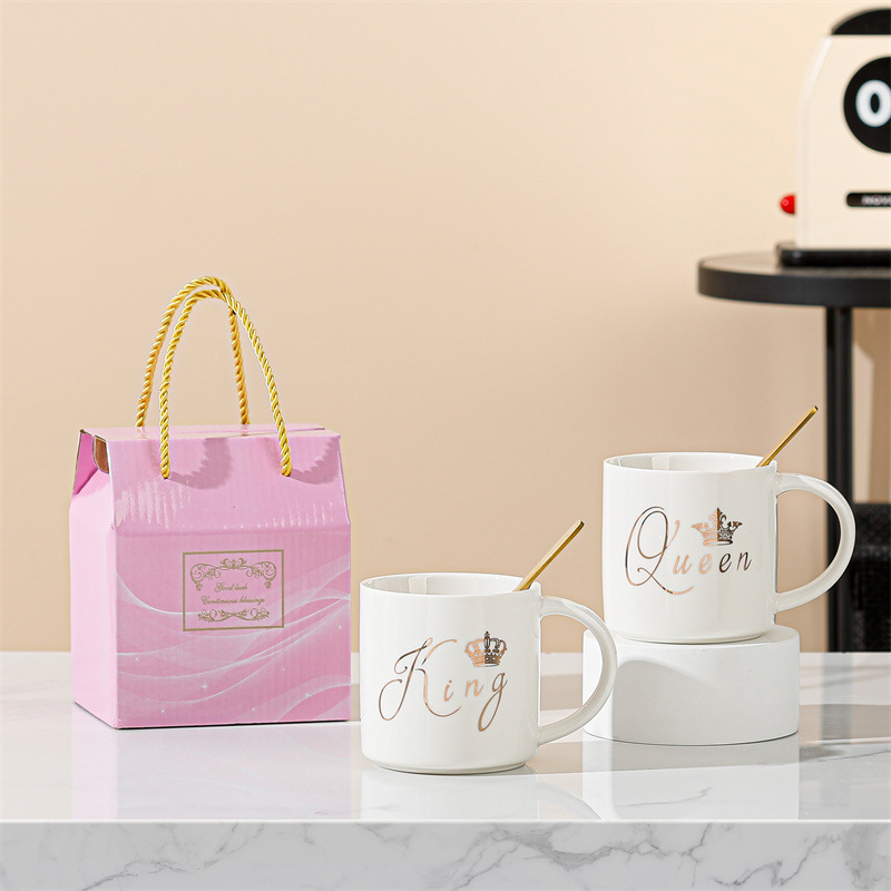 Taza de cerámica creativa taza de café de dibujos animados abre un pequeño evento de regalo publicitario taza de agua LOGO