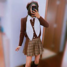原创ins风装饰早秋假领子复古小众暗黑树叶廓形领气质百搭领结