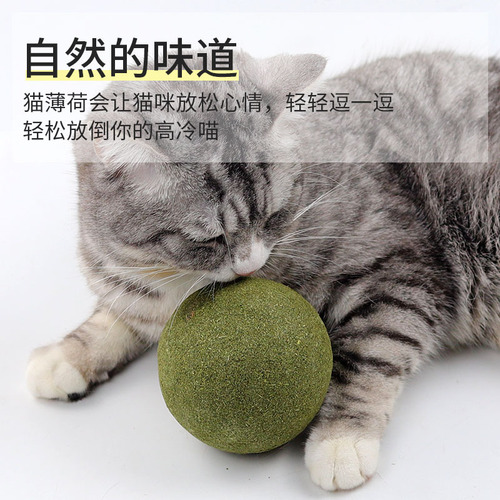 Cat toy catnip ball extra large self-pleasure relieve boredom cat cat kitten tea stick pet cat supplies teeth grinding 10cm