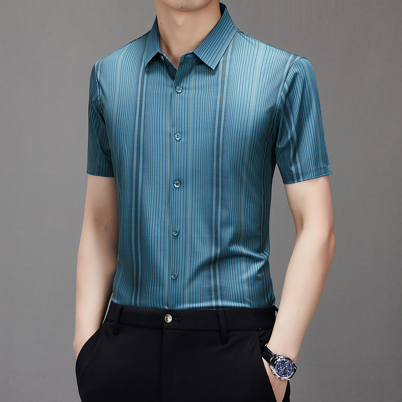 C5997 1280K ÁO SƠ MI NAM YUPTYLO NGẮN TAY TRUNG NIÊN KÍN CỔ THỜI TRANG NAM G04 SẢN PHẨM MỚI