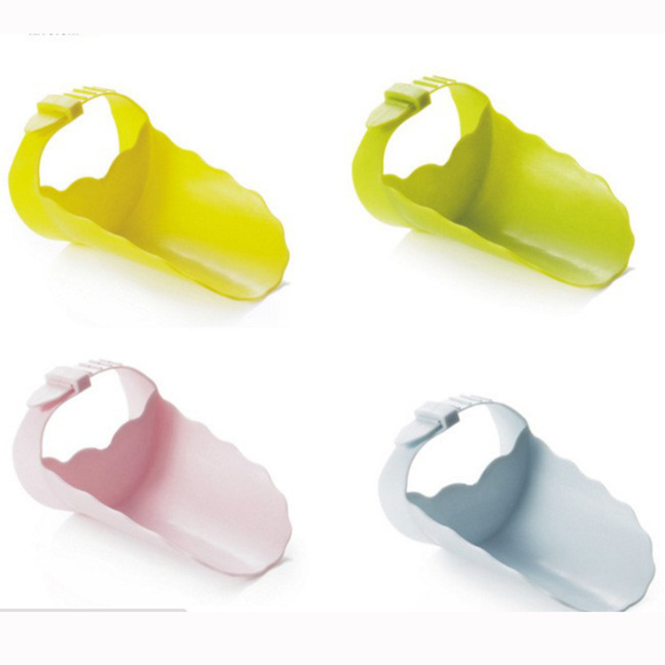 Baby sink extension spout extended faucet for children, elongated handwashing trough