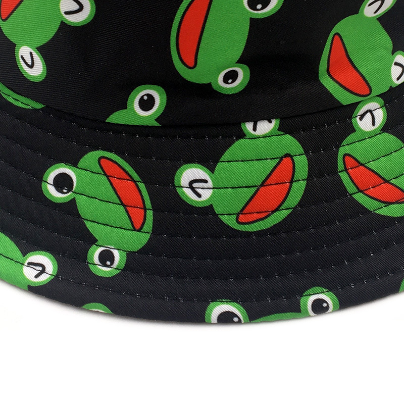 Unisex Simple Style Frog Double-sided Flat Eaves Bucket Hat display picture 5