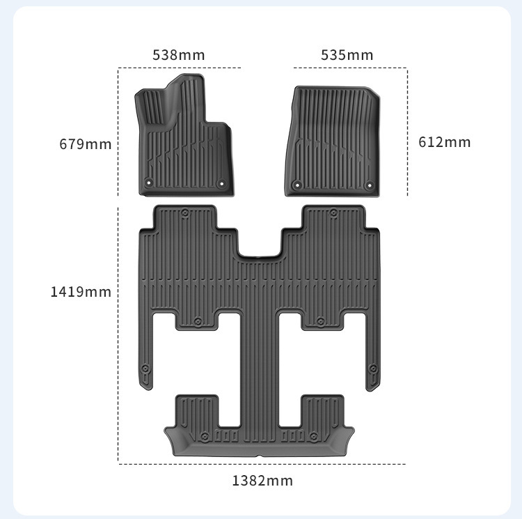 Suitable for 26 models of Lantu Taishan cars, special car-specific TPE floor mats, eco-friendly trunk mats