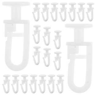 Cross-Border Curtain Accessories Nano Pulley Plastic Hook Car Track Curtain Hook New Curtain Accessories