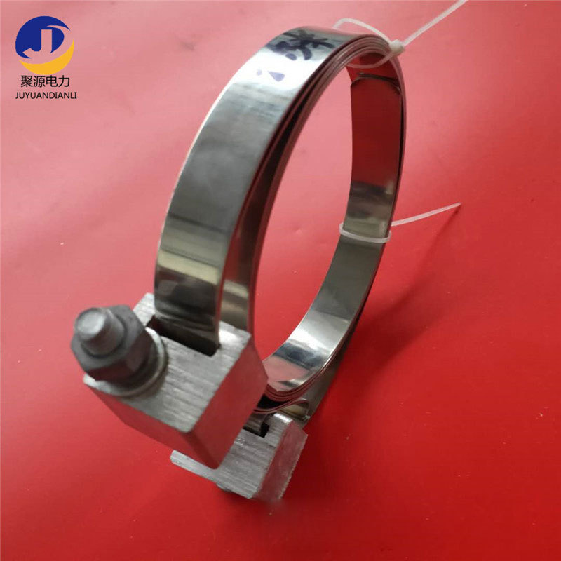 不锈钢钢扎带 钢带抱箍 201杆用钢带抱箍 电线杆用固定紧固夹具
