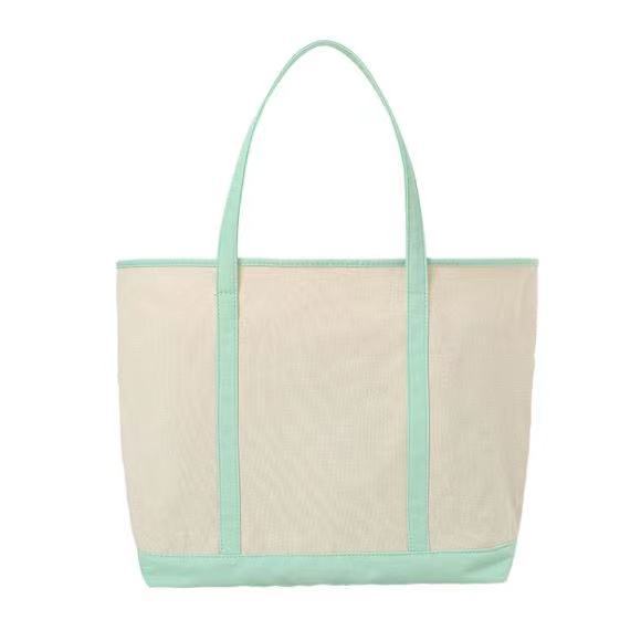 Sac cabas en toile grande capacité au toucher haut de gamme, idéal pour le travail et les trajets domicile-travail. Sac bandoulière, style Instagram, couleurs contrastées._voghion.com