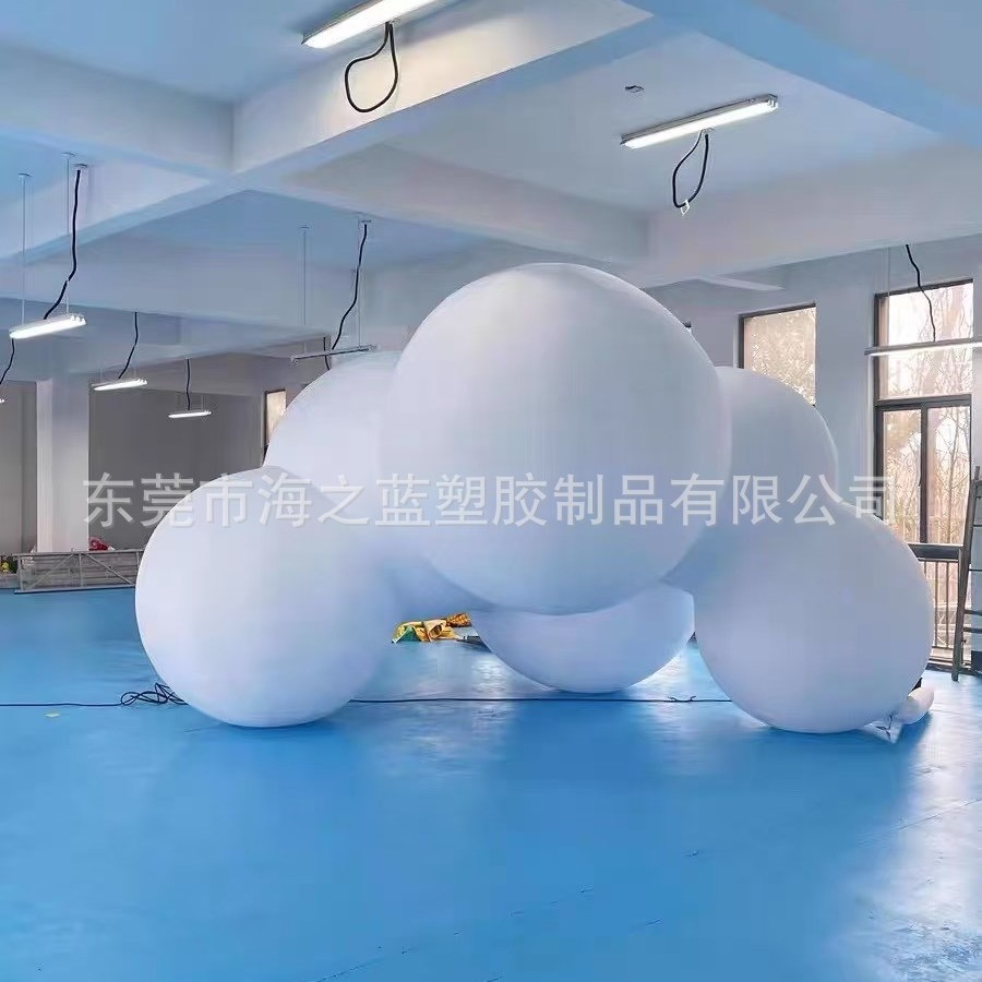 充气卡通气模网红露营打卡气模充气吉祥物充气大尺寸云朵商场装饰