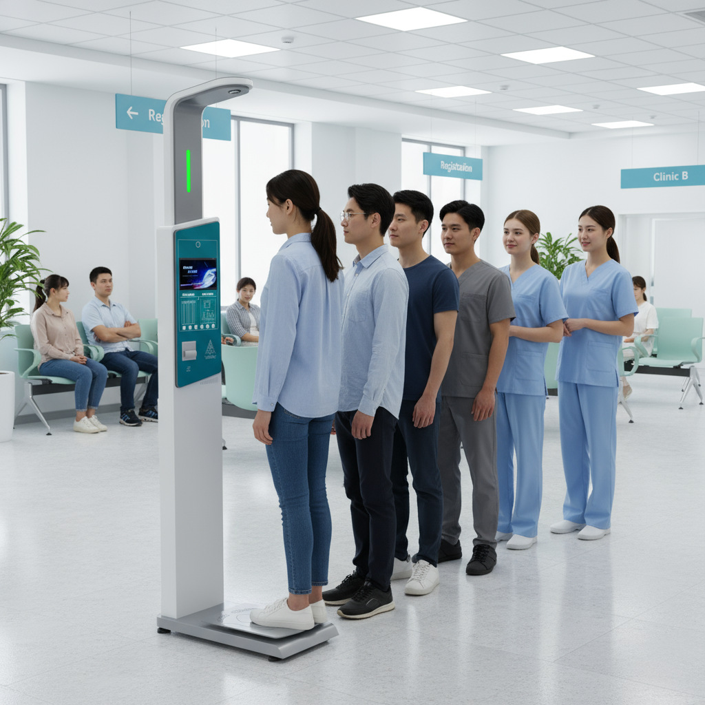 超声波智能精密体检仪器HW-V5身高体重测量仪