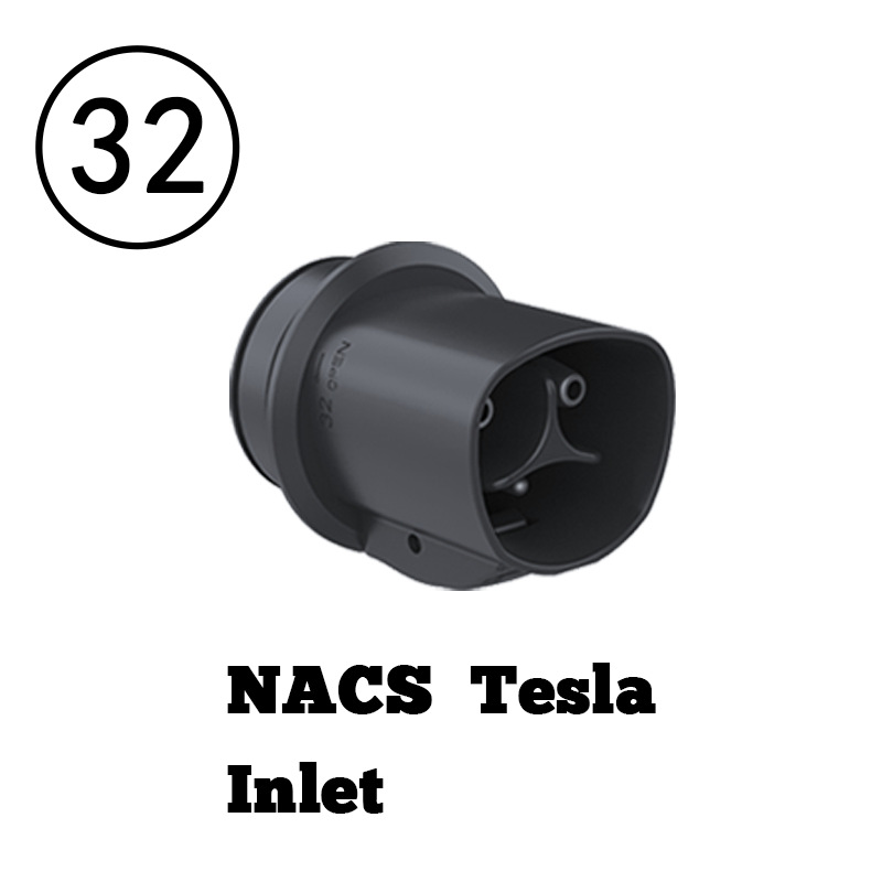 跨境专供交流充电桩转接器特斯拉Tesla inle新能源汽车充电转接头