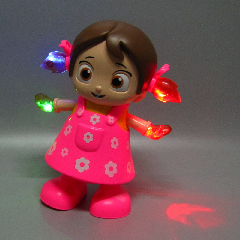 Muñecas eléctricas transfronterizas lindas juguetes pueden cantar y bailar simulación recargable regalos de cumpleaños electrónicos para niños