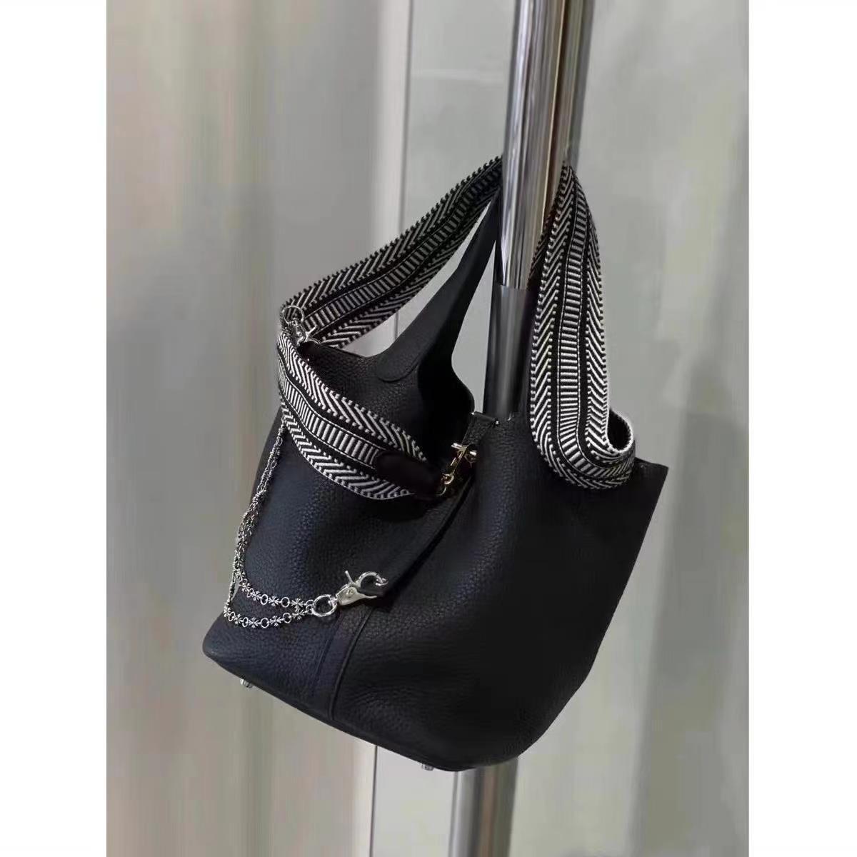 Wulin Cadena cruzada de doble capa Hebilla de clip Cadena de cintura con doble hebilla Cadena para pantalones Cadena personalizada retro europea y americana Bolsa de plata tailandesa Bolsa con cadena Colgante de cadena de plata