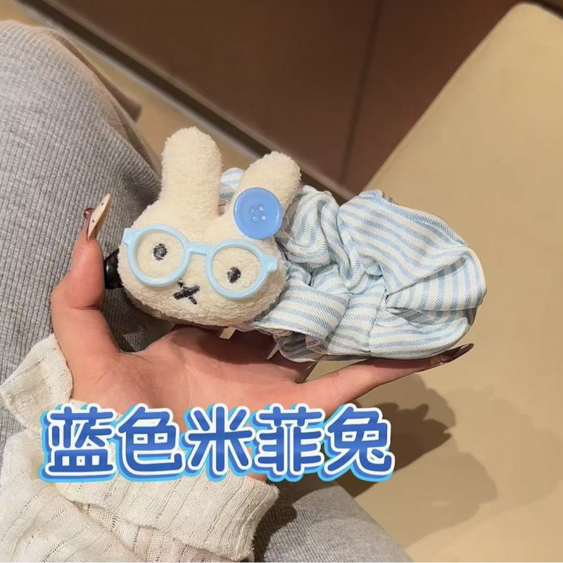 可爱波点大号米菲兔巨显发量香蕉夹后脑勺盘发百搭少女发饰|undefined