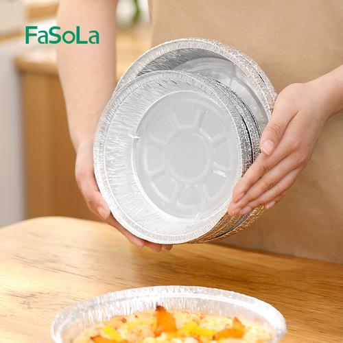 FaSoLa air fryer paper tin foil mat barbecue plate bowl oven baking aluminum foil household oil-absorbing paper tin foil tray tray