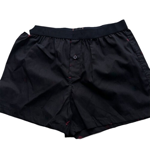 7552缘单男士家居莼棉阿罗裤 宽边字母松紧腰平角短裤  四角内裤