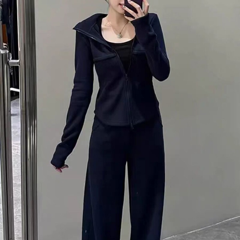 休闲运动装套装女2025新款早春小个子韩系穿搭感特绝美|undefined