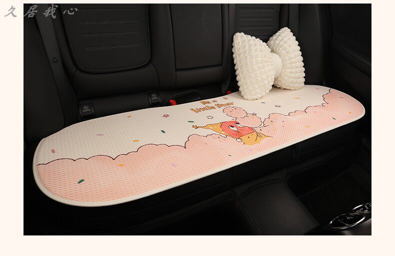 Car seat cushion for all seasons, summer cooling pad, cartoon seat cushion, ventilated and breathable seat cover, new driver's seat cover