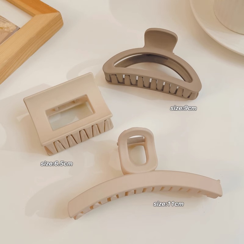 Horquilla de acrílico de las mujeres cuchara trasera updo clip de pelo grande celebridad de Internet elegante tiburón clip tocado simple horquilla