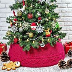 クロスボーダークリスマスニットツリースカートクリスマスツリーエプロンクリスマスデコレーションシーンレイアウト小道具クリスマスツリーベース