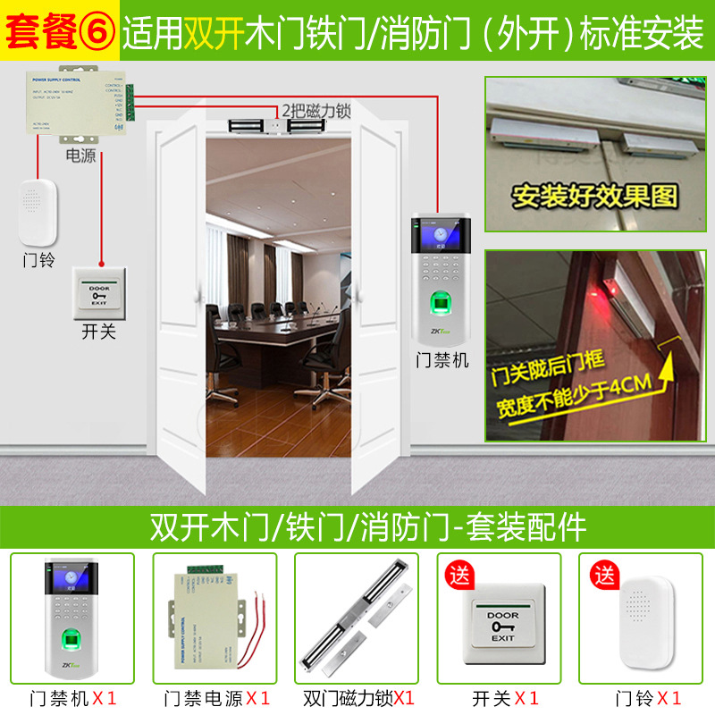 Package 6: double wooden door/fire door/iron door