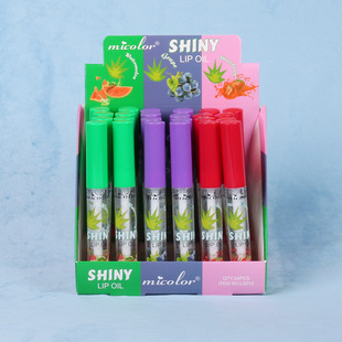 Cross-Border Makeup Micolor Fruit Lip Oil Moisturizing Mirror Natural Long-Lasting Water Gloss Lip Gloss