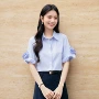 女生短袖百搭衬衫