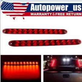 16 15.5英寸卡车皮卡汽车11LED大巴灯拖车灯条高位刹车灯侧边转向