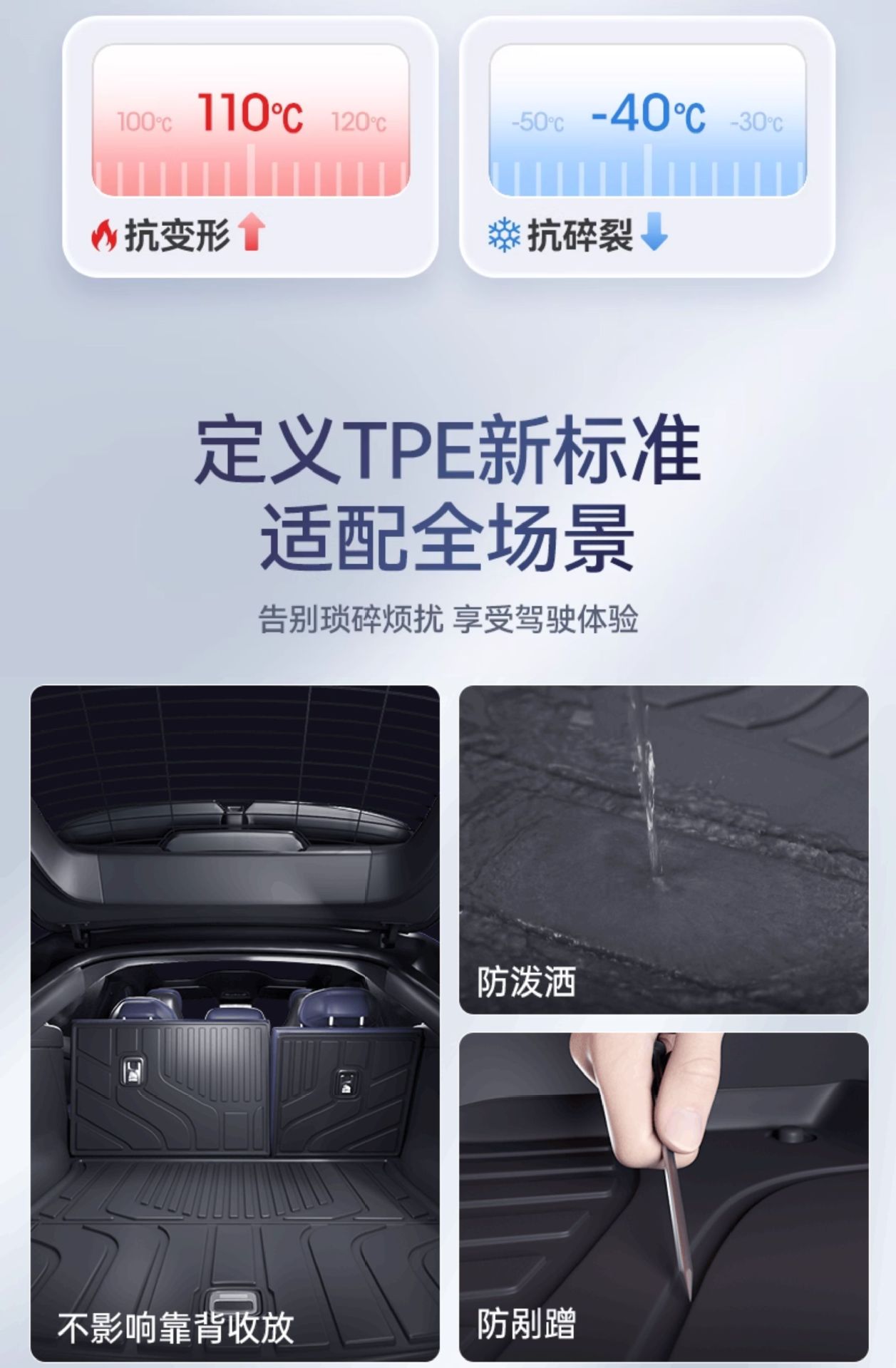 Suitable for Toyota Platinum 3X Trunk Mat Tpe25 New Special Integrated Trunk Mat Car Modification Supplies