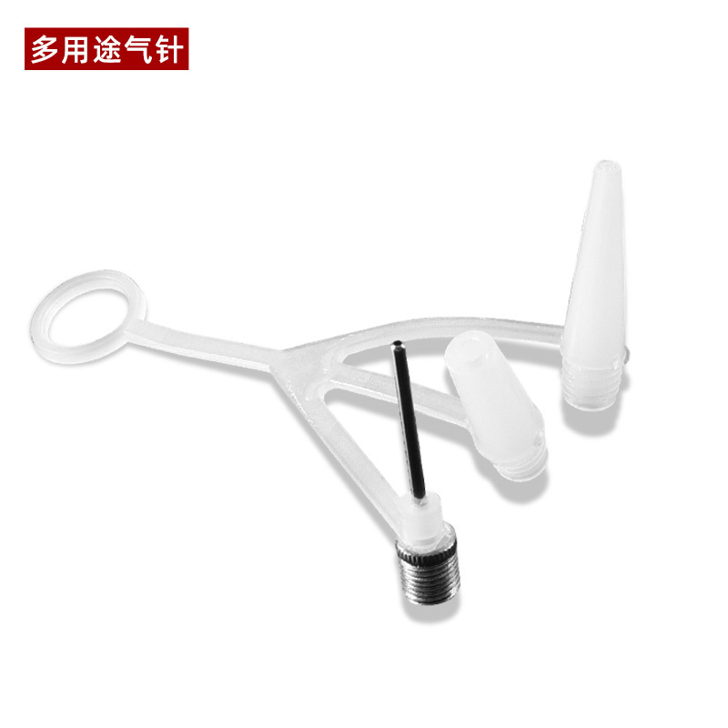 Bola universal aguja gas anillo de vida anillo de natación cesta pie voleibol bola inflable aguja metal bomba aguja accesorios para bicicletas
