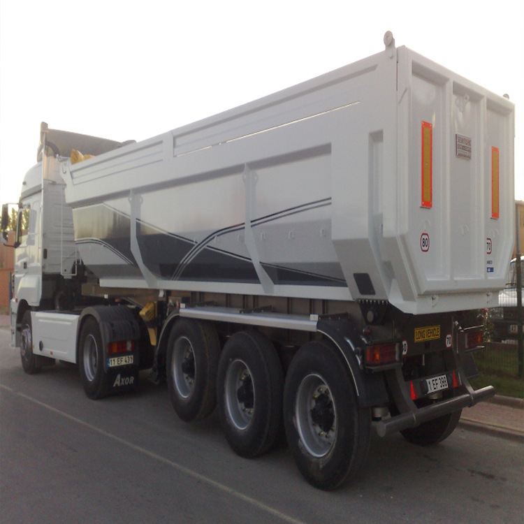 厂家销售U型后翻自卸半挂车   U型后翻自卸半挂车   量大从优