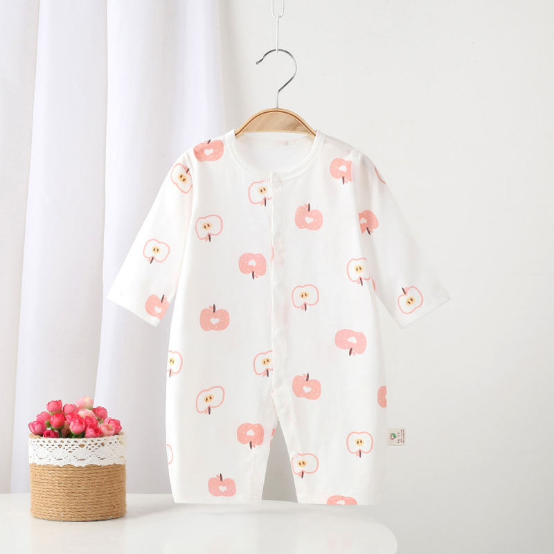 2026 Summer New Style Infant Air-Conditioning Clothing for Boys and Girls, Cartoon Seamless Romper Jumpsuit Crawling Suit