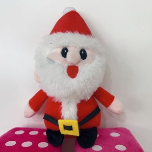 Cross-border hot sale cute Santa Claus plush toy doll Christmas essential non-fading non-lint toy