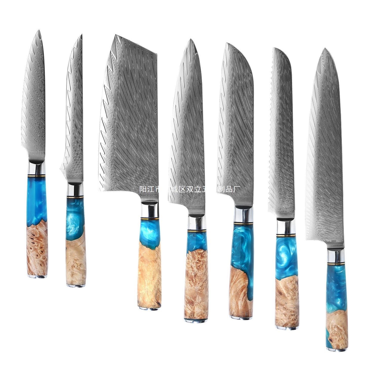 67 capa de cuchillo de cocina de acero Damasco cuchillo de cocina VG10 mango de resina de madera estable cuchillo de cocina sashimi pescado