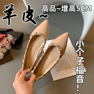 С����5cm�������Tᔼ��^��Ƥ��ЬŮ2024�ļ��¿�һ�_��ưЬ��Ь