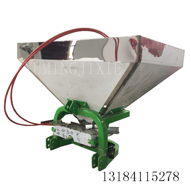 撒肥机厂家拖拉机后置不锈钢撒肥机 三点悬挂小麦施肥器撒播机