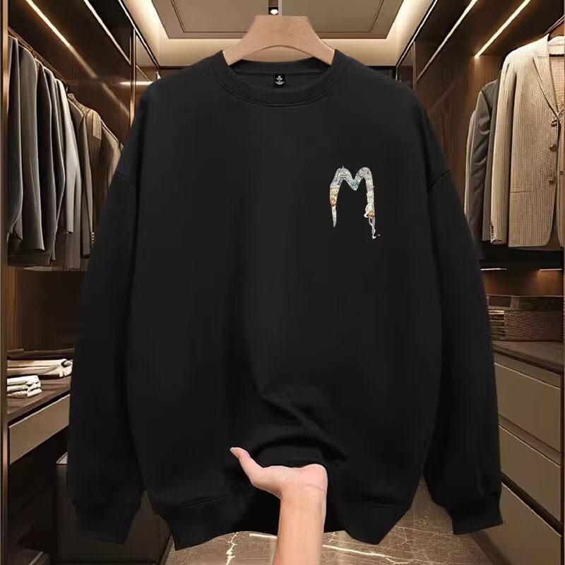 Herren Sweatshirt Mit Gott Des Glücks Motiv Rundhals Pullover_voghion.com