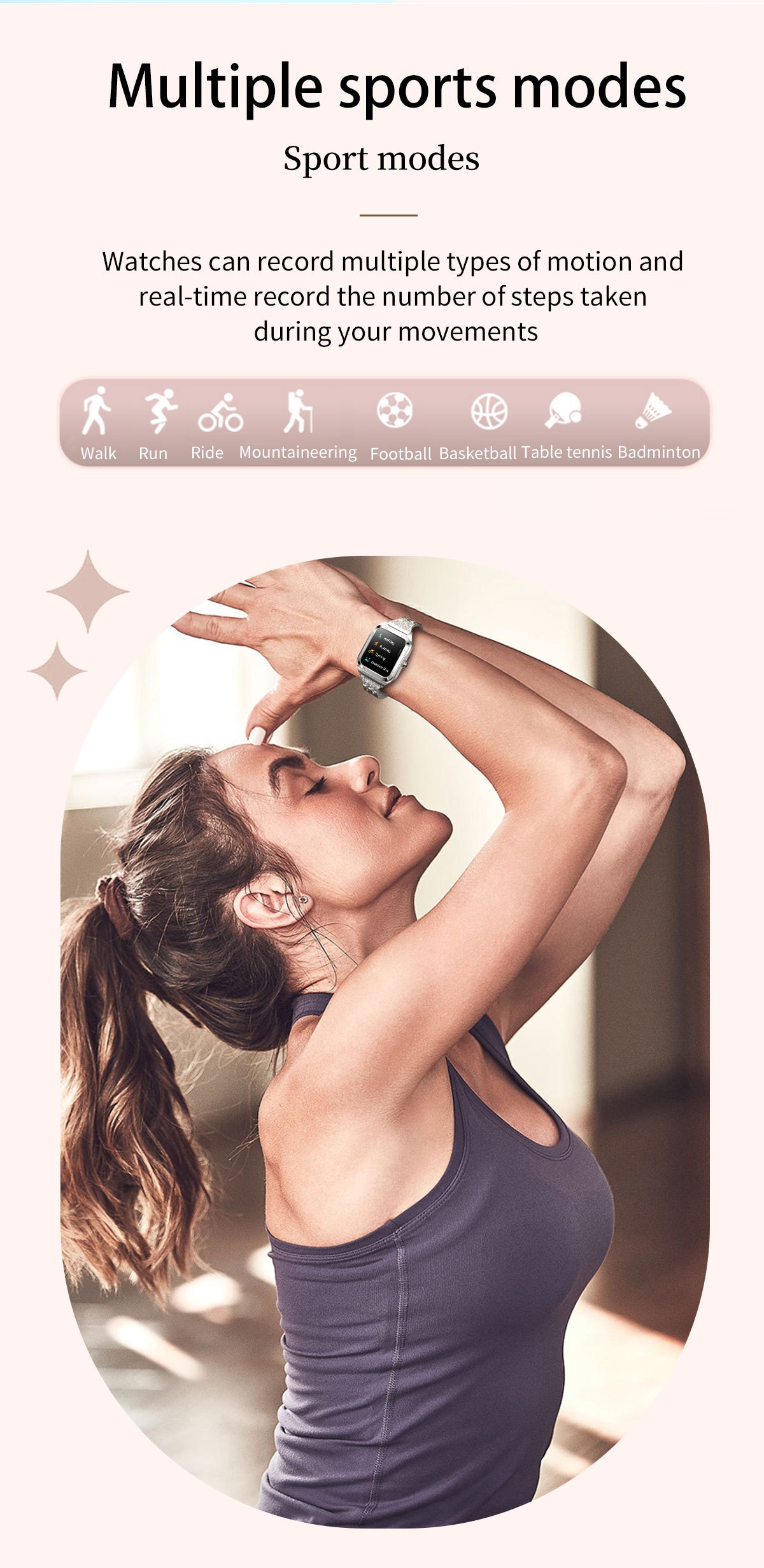 Smartwatch Unisex Multifunctional Bluetooth Waterproof Fashion_voghion.com