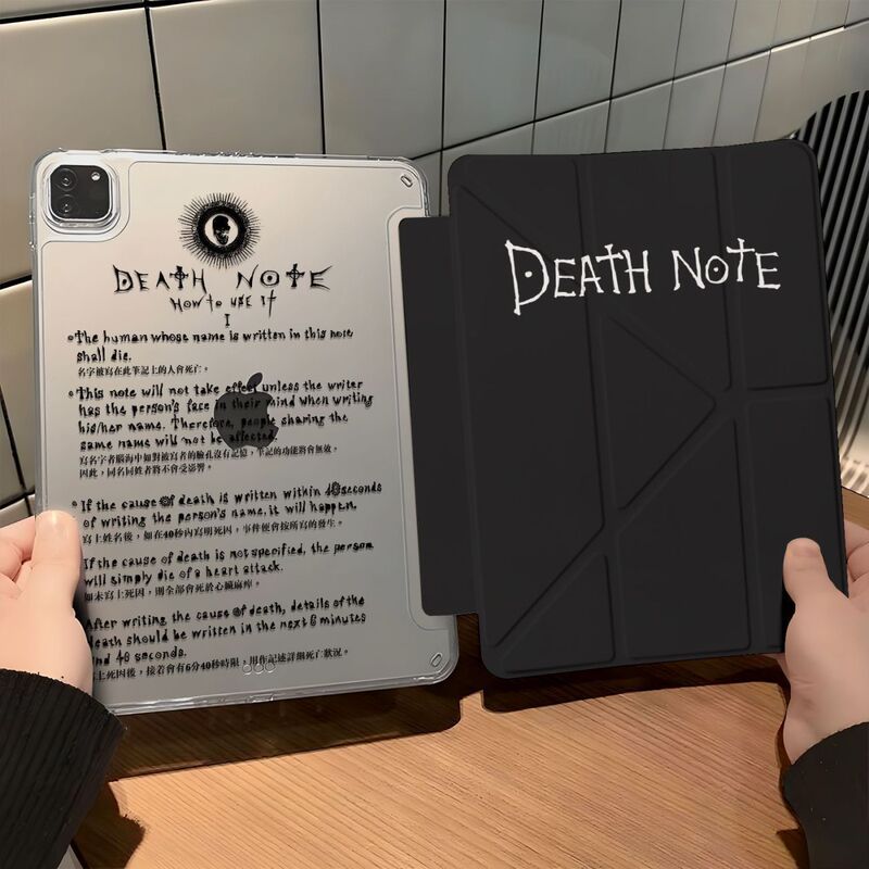 Death Note Is Suitable for Apple iPad Tablet Case Pro11 with Pen Slot Air56Ipad10.2Y Foldable 10Th Generation Death Note Is Suitable for Apple iPad Tablet Case Pro11 with Pen Slot Air56Ipad10.2Y Foldable 10Th Generation