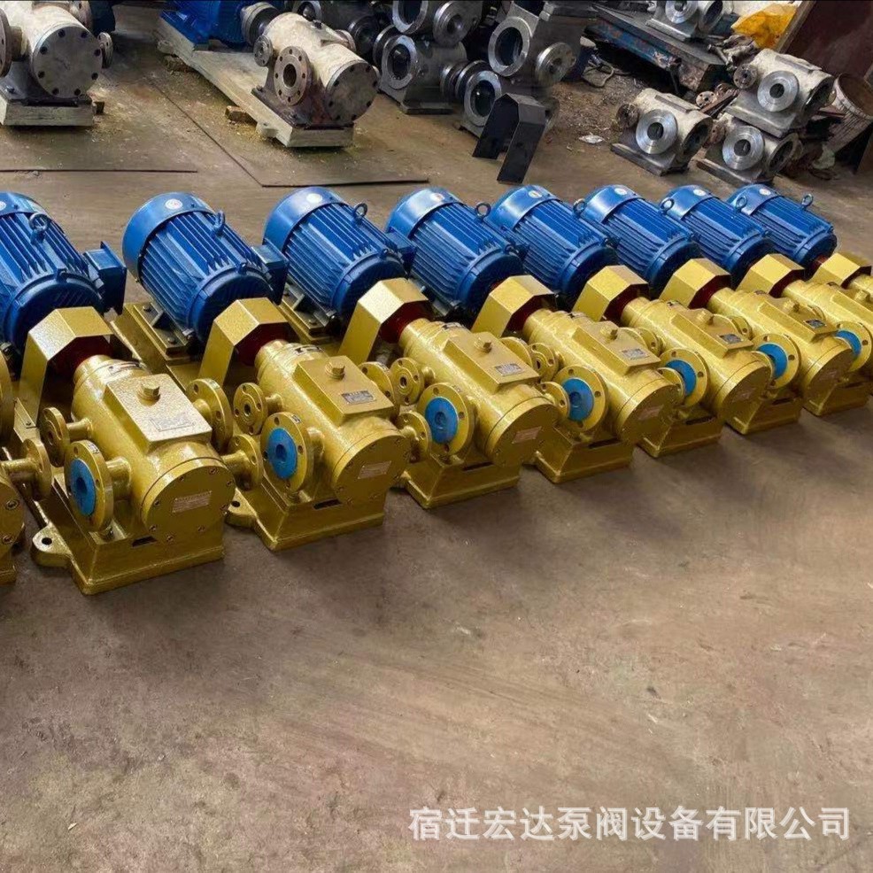 煤焦油输送导罐循环泵3GBW90X2-46沥青保温三螺杆泵 三通气动阀