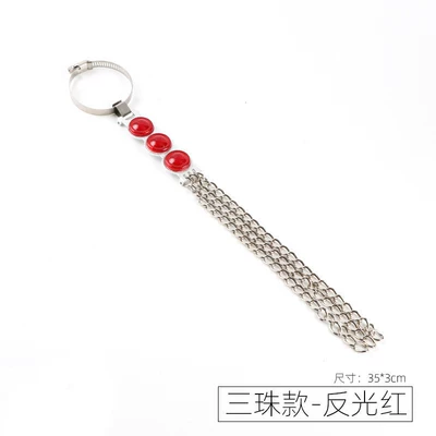 Other Automotive Safety Supplies: Pipe Hanging Release - standard-three-bead-style-reflective-red-electrostatic-belt