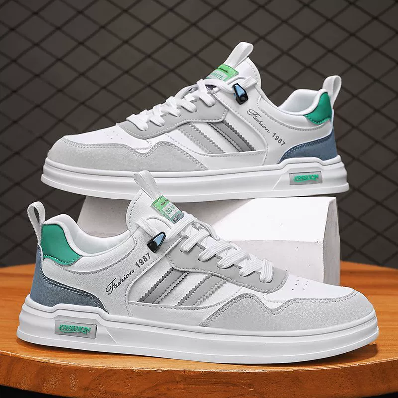 Universal footwear, light panel for leisure, work sneakers, sports white shoes, soft sole