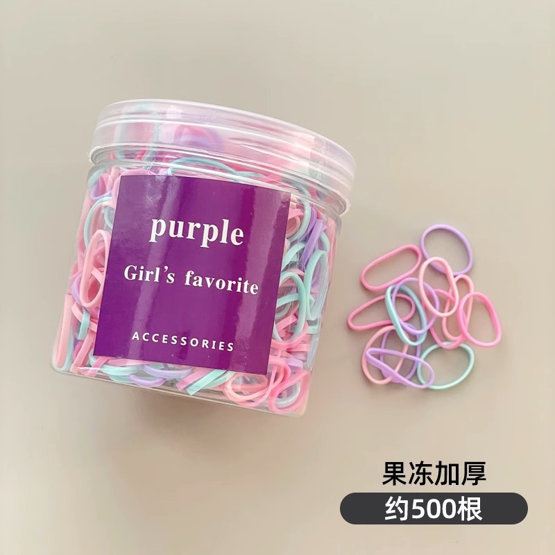 Cuerda de pelo del bebé banda de goma desechable los niños no lastiman el pelo de alta elástica cuerda de pelo durable niñas atar banda de goma banda de pelo