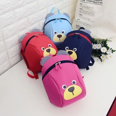 クマ 1-3 歳紛失防止スクールバッグ幼稚園子供のバックパック少年少女漫画バックパック大容量