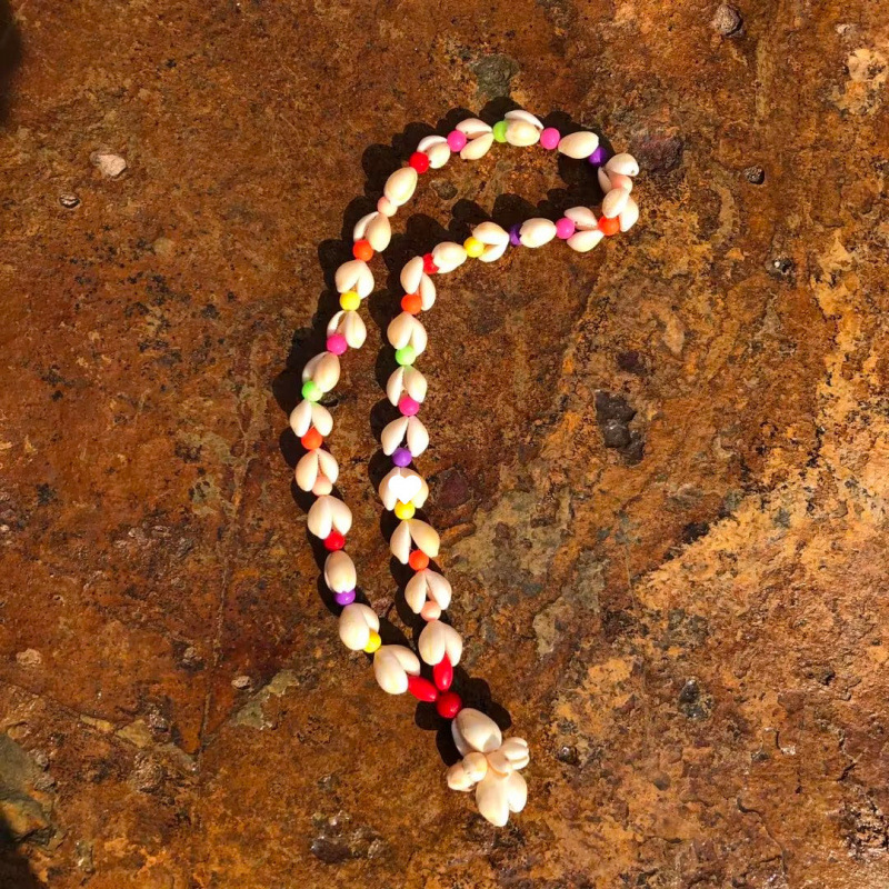 Conchas naturales conchas pulseras collares diy fresco versátil joyería correa de mano tienda artesanía característica fuente