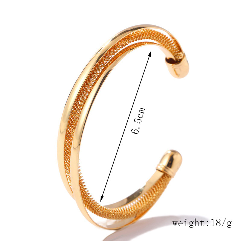 Simple Style Geometric Alloy Plating Womenu0027S Bangle