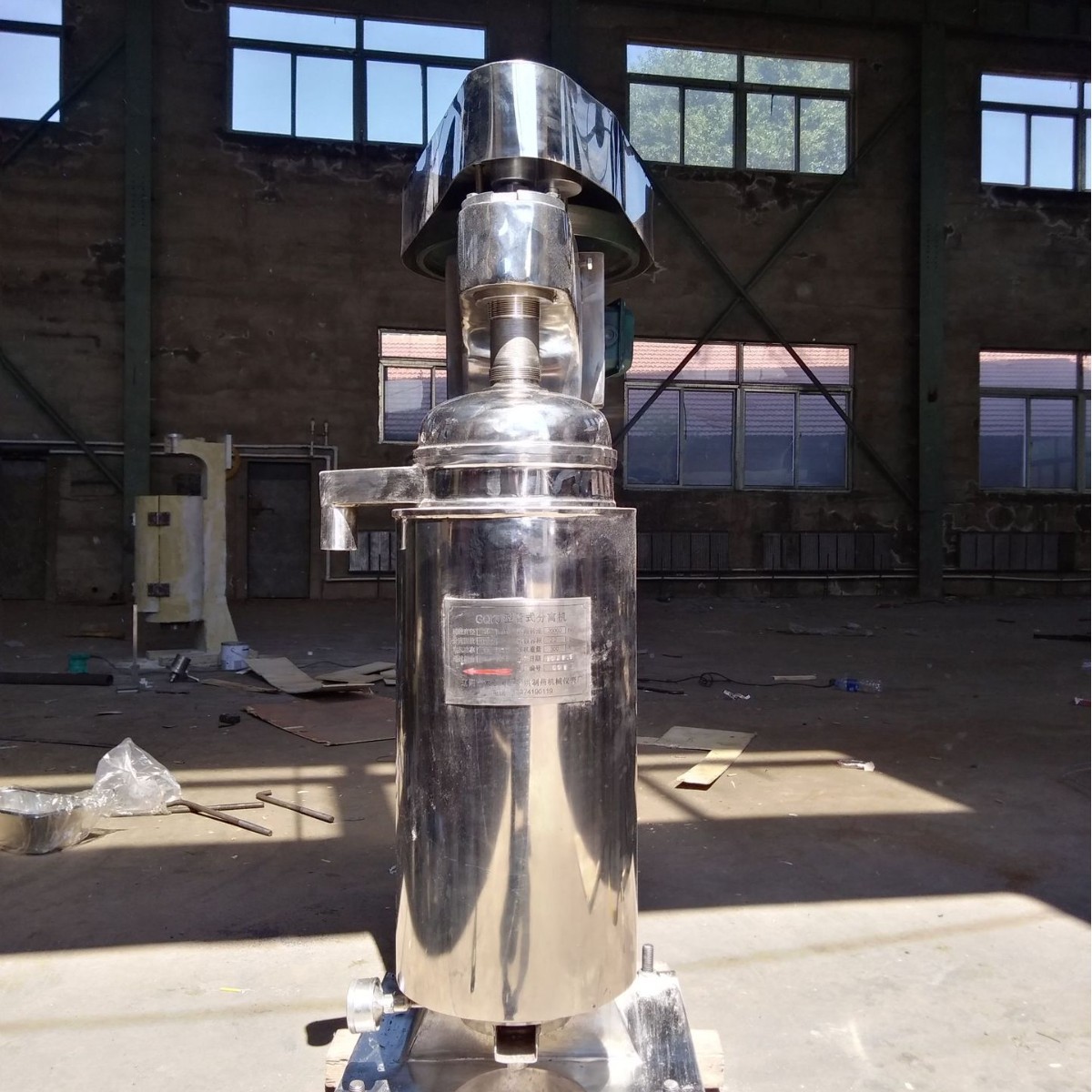 管式离心机，橡胶，GF150，奶液脱脂。中药萃取。卫生级椰树油.