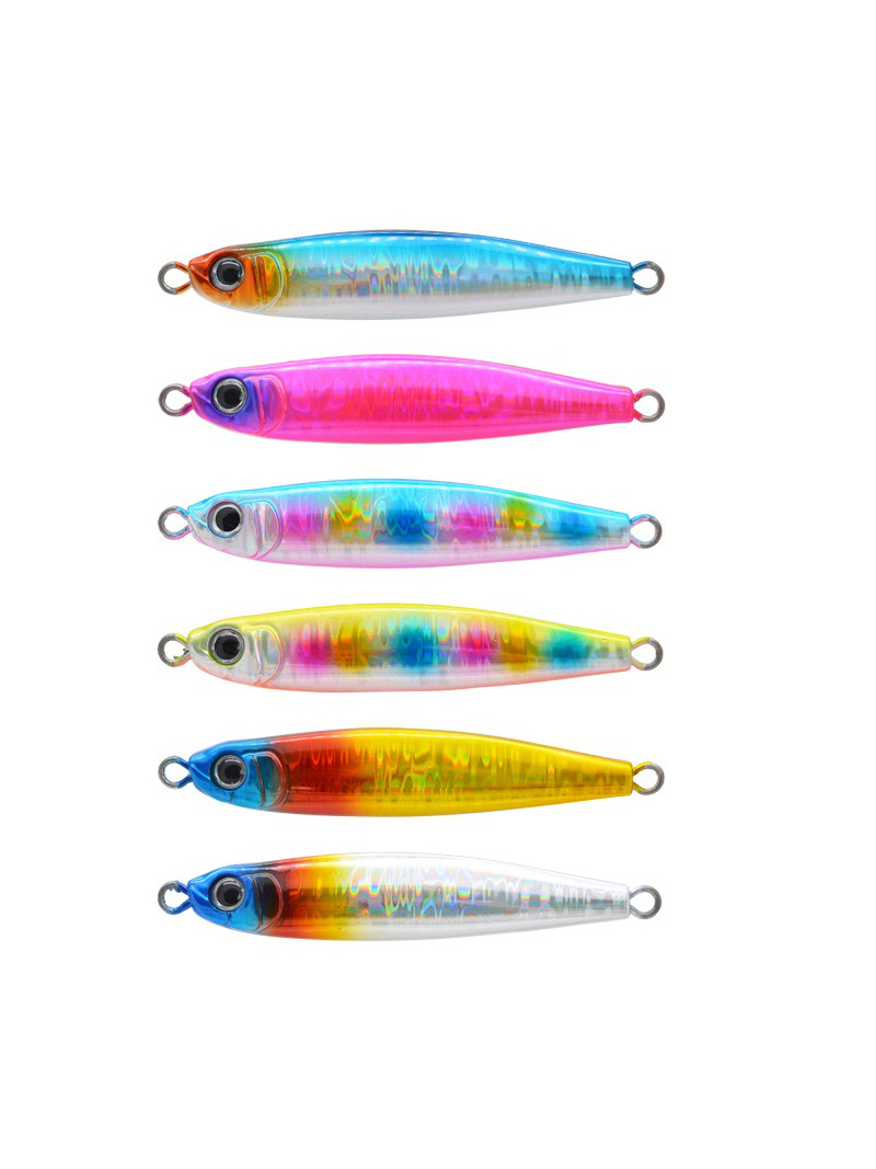 日本輸入レーザーペーパーマリア同じスタイル Luya 鉄板鉛魚バイオニック偽餌発光投げサババス